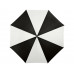 Зонт-трость Lisa полуавтомат 23, белый/черный